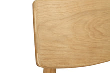 Load image into Gallery viewer, Harlow Dining Chair - Natural with Linen Seat - Boho Bliss