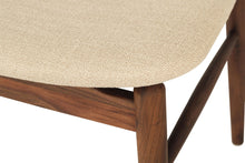 Load image into Gallery viewer, Harlow Dining Chair - Walnut with Linen Seat - Boho Bliss