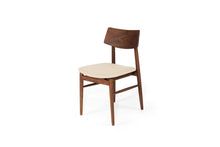 Load image into Gallery viewer, Harlow Dining Chair - Walnut with Linen Seat - Boho Bliss