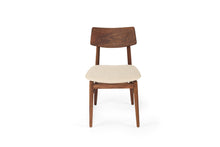 Load image into Gallery viewer, Harlow Dining Chair - Walnut with Linen Seat - Boho Bliss