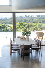 Load image into Gallery viewer, Harlow Dining Chair - Walnut with Timber Seat - Boho Bliss
