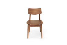 Load image into Gallery viewer, Harlow Dining Chair - Walnut with Timber Seat - Boho Bliss