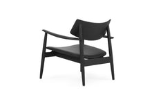 Load image into Gallery viewer, Harlow Occasional Chair - Black with Leather Seat - Boho Bliss