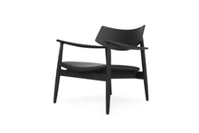 Load image into Gallery viewer, Harlow Occasional Chair - Black with Leather Seat - Boho Bliss
