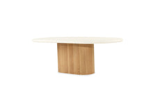Load image into Gallery viewer, Harlow Oval Coffee Table 1.5m - Natural Oak Base - Boho Bliss
