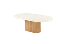 Load image into Gallery viewer, Harlow Oval Coffee Table 1.5m - Natural Oak Base - Boho Bliss