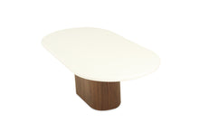 Load image into Gallery viewer, Harlow Oval Coffee Table 1.5m - Walnut Oak Base - Boho Bliss