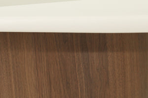 Harlow Oval Dining Table 2.4m - Walnut Base - Boho Bliss