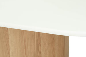 Harlow Oval Dining Table 2.8m - Natural Oak Base - Boho Bliss