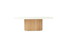 Load image into Gallery viewer, Harlow Oval Dining Table 2.8m - Natural Oak Base - Boho Bliss