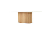 Load image into Gallery viewer, Harlow Oval Dining Table 2.8m - Natural Oak Base - Boho Bliss