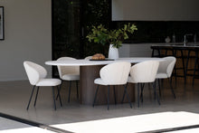 Load image into Gallery viewer, Harlow Oval Dining Table 2.8m - Walnut Base - Boho Bliss