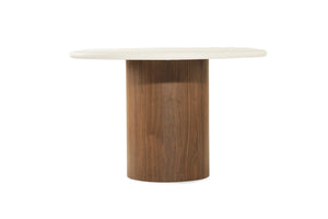 Harlow Oval Dining Table 2.8m - Walnut Base - Boho Bliss