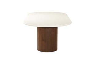 Harlow Oval Dining Table 2.8m - Walnut Base - Boho Bliss