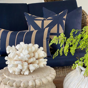 Havana Outdoor Cushion Cover - Navy - Boho Bliss