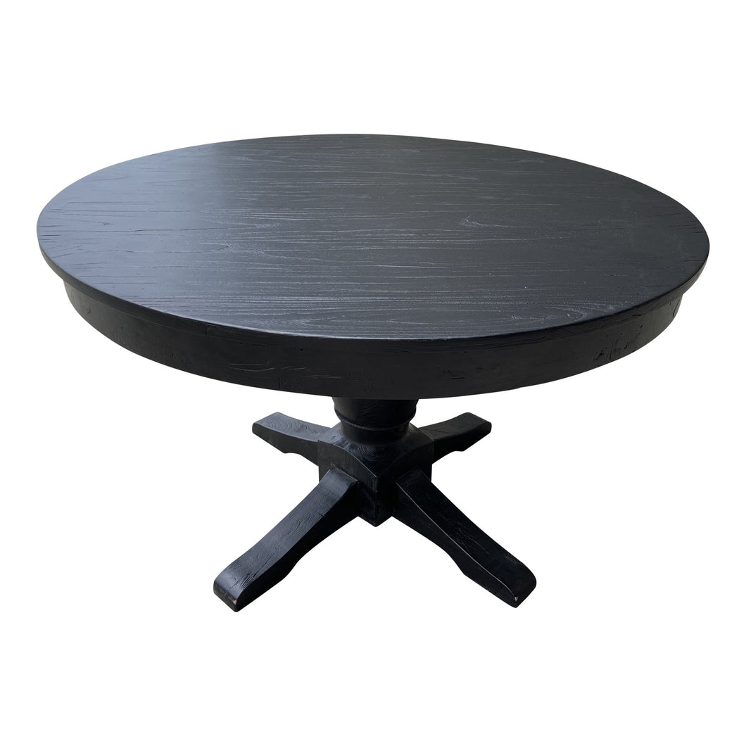 Haven Reclaimed Elm Dining Table - Black - Boho Bliss