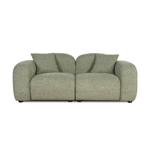 Havenfield 2 Seater Sofa - Coral Light Green - Boho Bliss