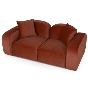 Havenfield 2 Seater Sofa - Umber Orange - Boho Bliss