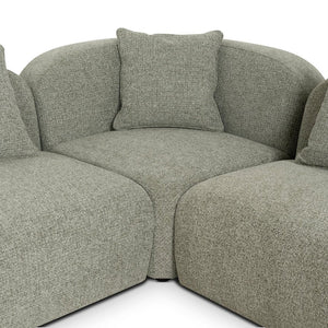 Havenfield 4 Seater Sofa - Coral Light Green - Boho Bliss