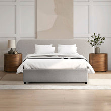Load image into Gallery viewer, Holloway Queen Bed (with storage) - Clay Grey - Boho Bliss