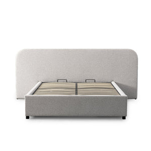Holloway Queen Bed (with storage) - Clay Grey - Boho Bliss