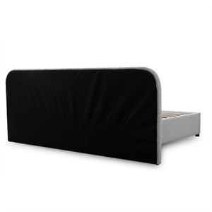 Holloway Queen Bed (with storage) - Clay Grey - Boho Bliss