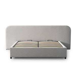 Holloway Queen Bed (with storage) - Clay Grey - Boho Bliss