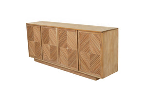 Hunter Four Door Sideboard - Natural - Boho Bliss