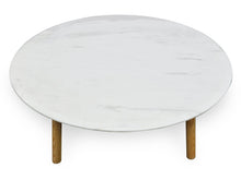 Load image into Gallery viewer, Hunter Marble Coffee Table 1m - Natural - Boho Bliss