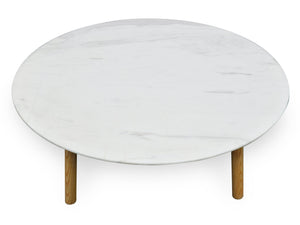 Hunter Marble Coffee Table 1m - Natural - Boho Bliss