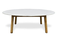 Load image into Gallery viewer, Hunter Marble Coffee Table 1m - Natural - Boho Bliss