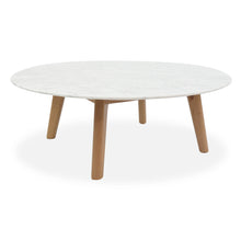 Load image into Gallery viewer, Hunter Marble Coffee Table 1m - Natural - Boho Bliss