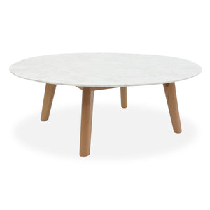 Hunter Marble Coffee Table 1m - Natural - Boho Bliss