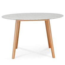 Load image into Gallery viewer, Hunter Marble Dining Table 1.2m - Natural Base - Boho Bliss