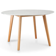 Load image into Gallery viewer, Hunter Marble Dining Table 1.2m - Natural Base - Boho Bliss
