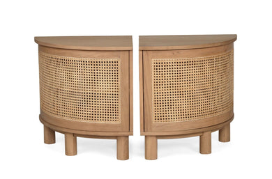 Iluka Bedside Tables - Left & Right Pair - Boho Bliss