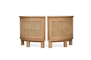 Iluka Bedside Tables - Left & Right Pair - Boho Bliss