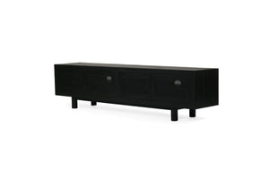 Iluka Entertainment Unit - 4 Door - Black - Boho Bliss
