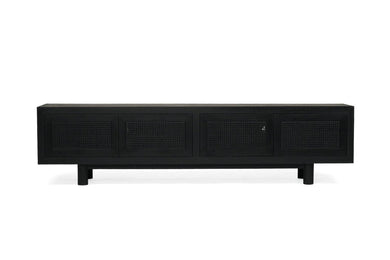Iluka Entertainment Unit - 4 Door - Black - Boho Bliss