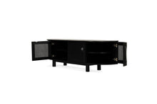 Load image into Gallery viewer, Iluka Entertainment Unit - 4 Door Round End - Black - Boho Bliss