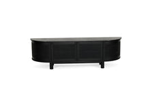 Load image into Gallery viewer, Iluka Entertainment Unit - 4 Door Round End - Black - Boho Bliss