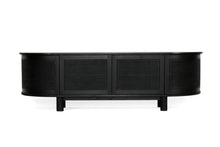 Load image into Gallery viewer, Iluka Entertainment Unit - 4 Door Round End - Black - Boho Bliss