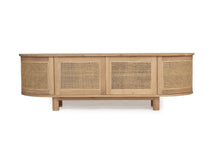 Load image into Gallery viewer, Iluka Entertainment Unit - 4 Door Round End - Natural - Boho Bliss