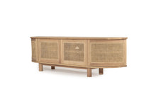 Load image into Gallery viewer, Iluka Entertainment Unit - 4 Door Round End - Natural - Boho Bliss