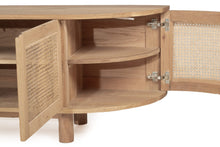 Load image into Gallery viewer, Iluka Entertainment Unit - 4 Door Round End - Natural - Boho Bliss