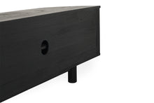 Load image into Gallery viewer, Iluka Entertainment Unit - 6 Door Round End - Black - Boho Bliss