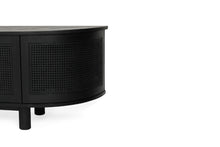 Load image into Gallery viewer, Iluka Entertainment Unit - 6 Door Round End - Black - Boho Bliss
