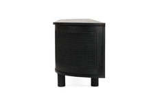 Load image into Gallery viewer, Iluka Entertainment Unit - 6 Door Round End - Black - Boho Bliss