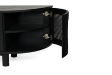 Load image into Gallery viewer, Iluka Entertainment Unit - 6 Door Round End - Black - Boho Bliss