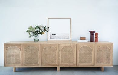 Iluka Sideboard - 6 Door Arch Windows - Boho Bliss